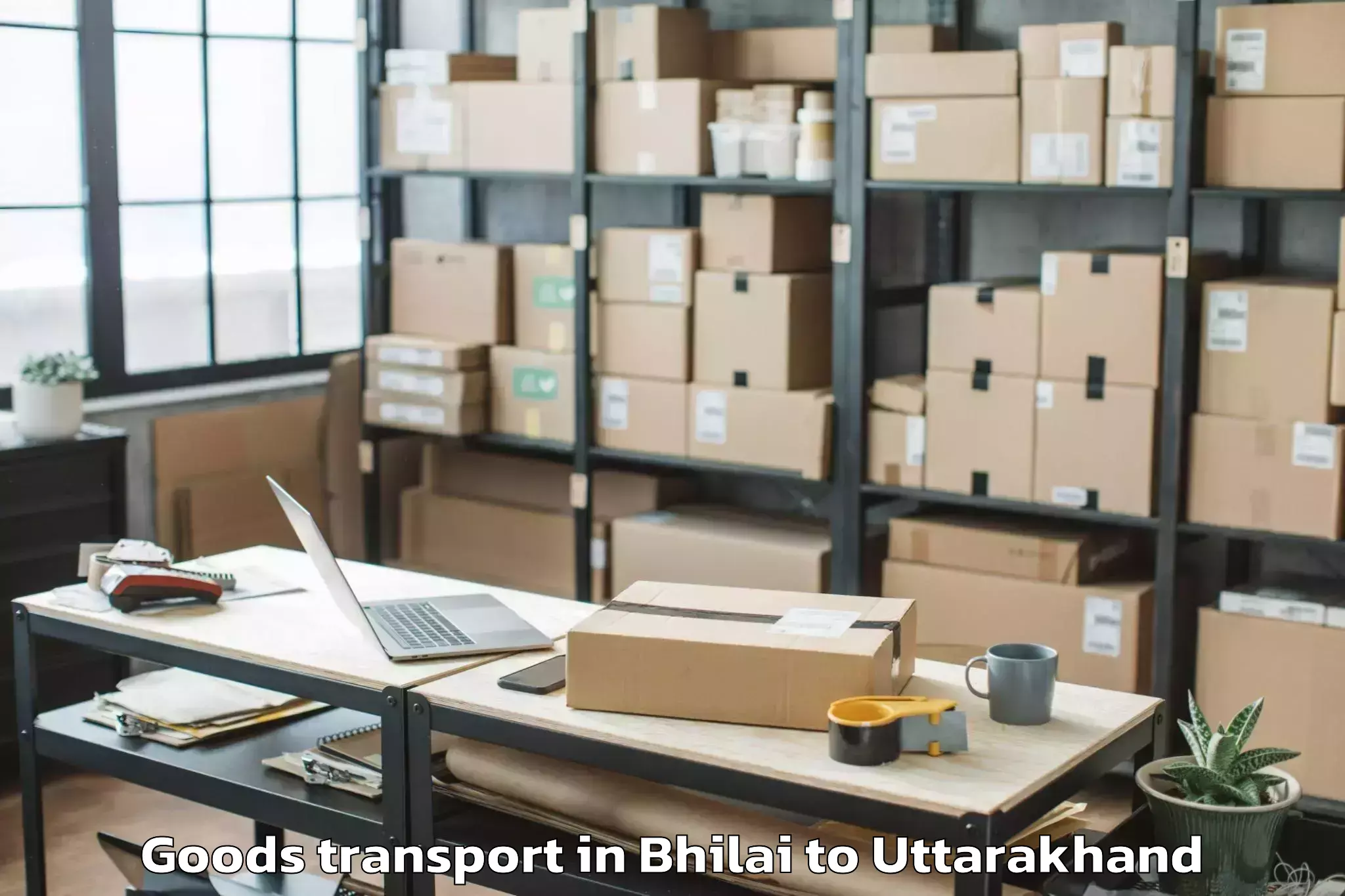 Top Bhilai to Pauri Garhwal Goods Transport Available